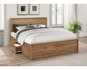 4ft Small Double Stockwell Oak Wood Effect Bed Frame